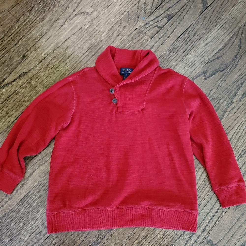 Ralph Lauren Polo Boys Cowl Neck Size 5